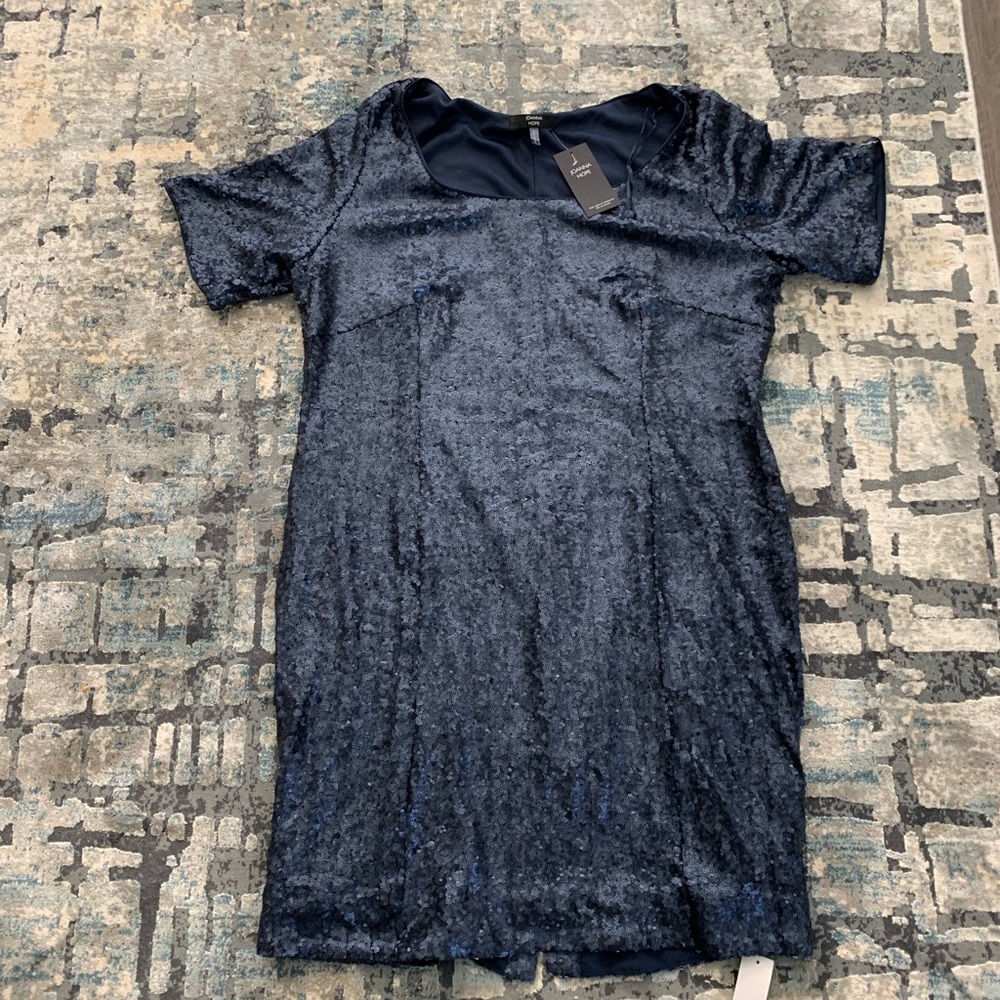 NWT JoAnna Hope Sequin Blue Dress Size 20